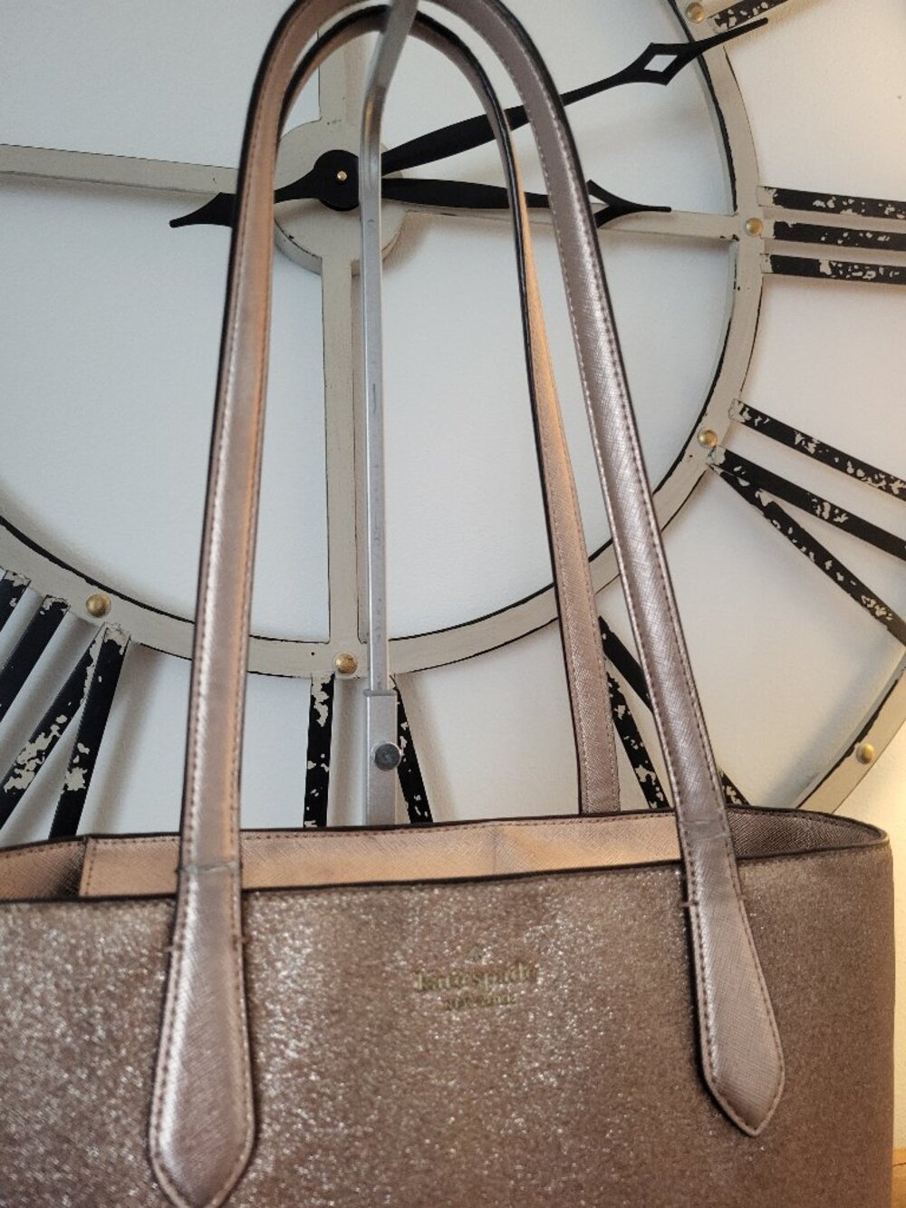 Kate Spade Pink Glitter Tote Bag - Picture 3 of 9